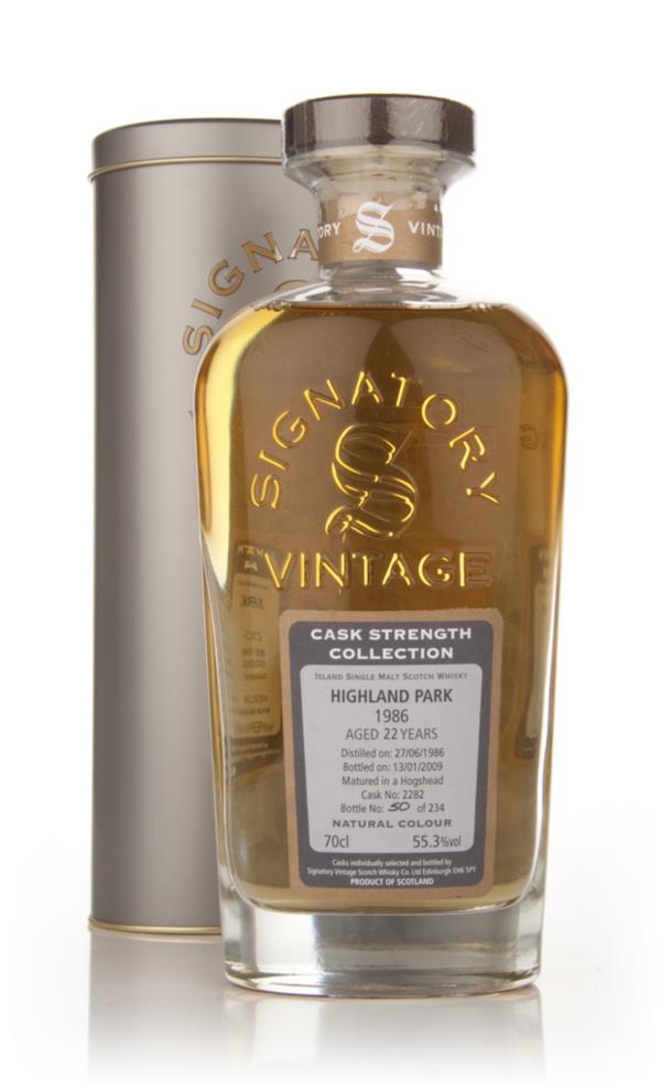 Highland Park 22 Year Old 1986 - Cask Strength Collection (Signatory) Single Malt Whisky