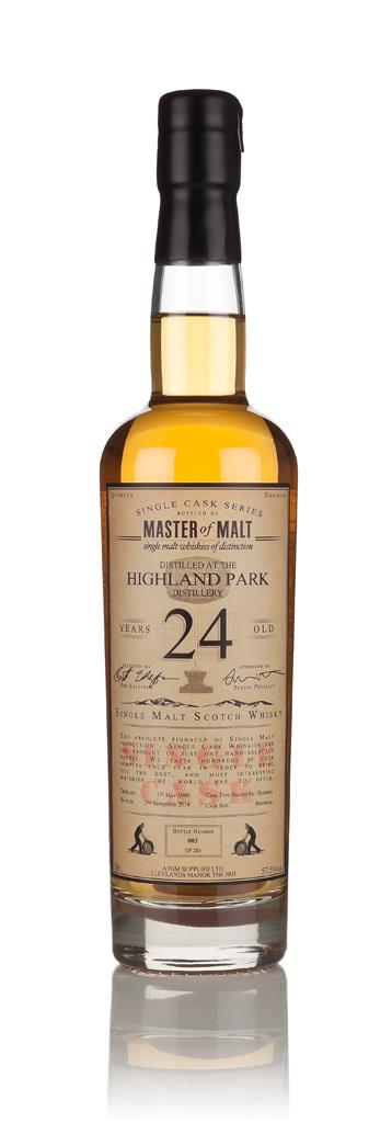 Highland Park 24 Year Old 1990 - Single Cask (Master of Malt) Single Malt Whisky