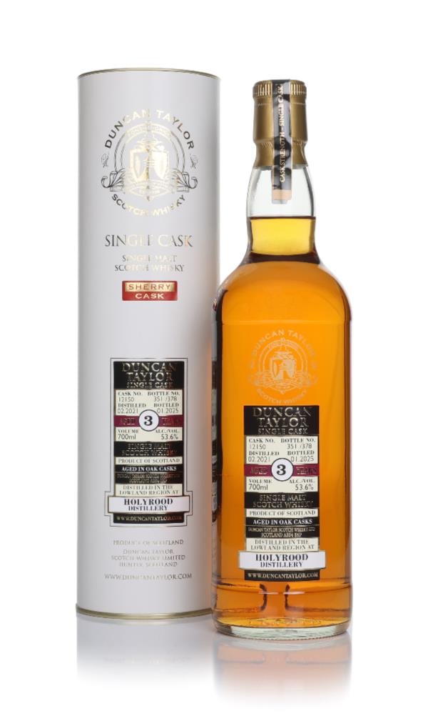 Holyrood Distillery Holyrood 3 Year Old 2021 (Cask 12150) - Single Cask (Duncan Taylor) Single Malt Whisky