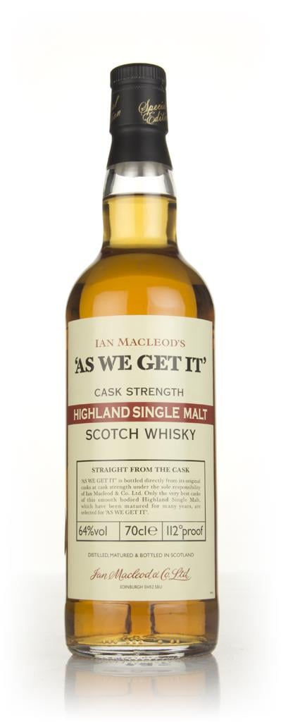 Highland Single Malt - As We Get It (Ian Macleod) 64% Single Malt Whisky