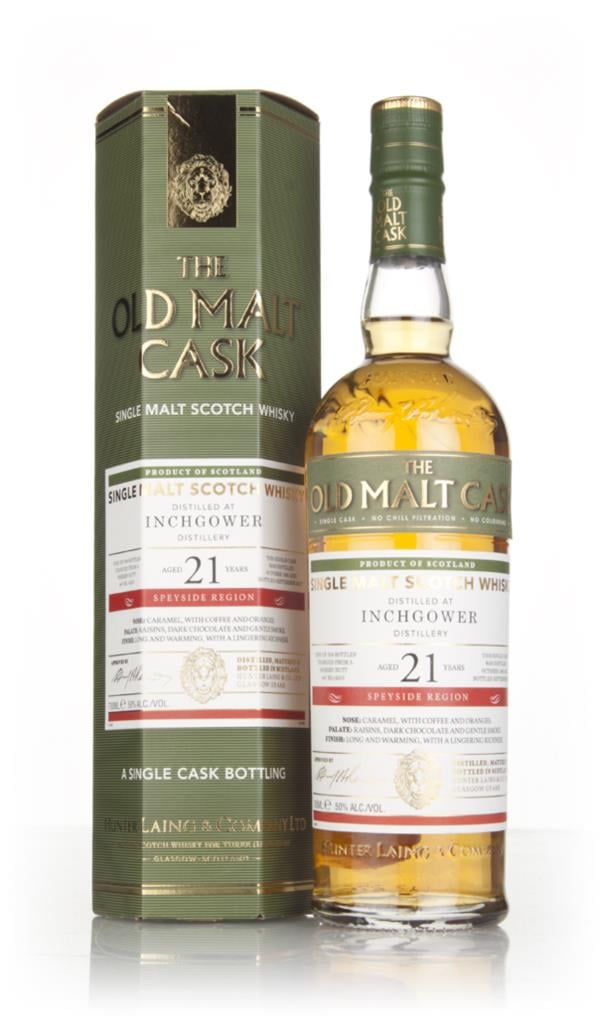 Inchgower 21 Year Old 1995 (cask 14253) - Old Malt Cask (Hunter Laing) Single Malt Whisky