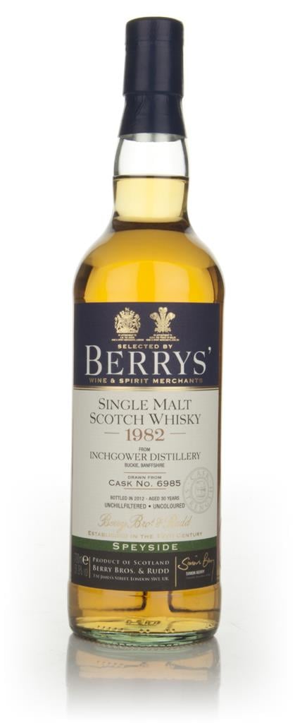 Inchgower 30 Year Old 1982 (cask 6985) (Berry Bros. & Rudd) Single Malt Whisky