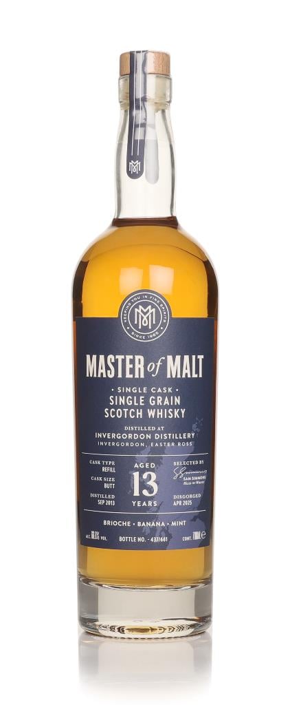 Invergordon 13 Year Old 2013 Single Cask (Master of Malt) Grain Whisky Invergordon 13 Year Old 2013 Single Cask (Master of Malt) Grain Whisky