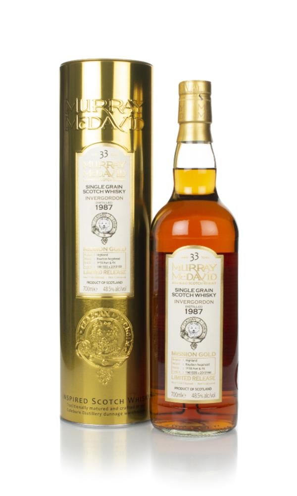Invergordon 33 Year Old 1987 (casks 1901555 & 2013160) - Mission Gold Grain Whisky