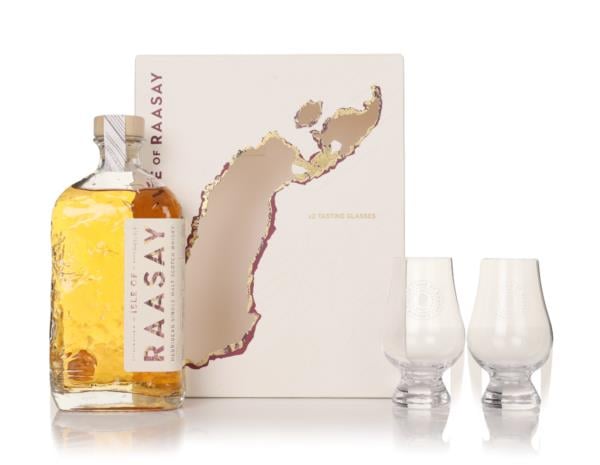Isle Of Raasay Bordeaux/Red Signature Single Malt Gift Set With 2X Glasses Single Malt Whisky