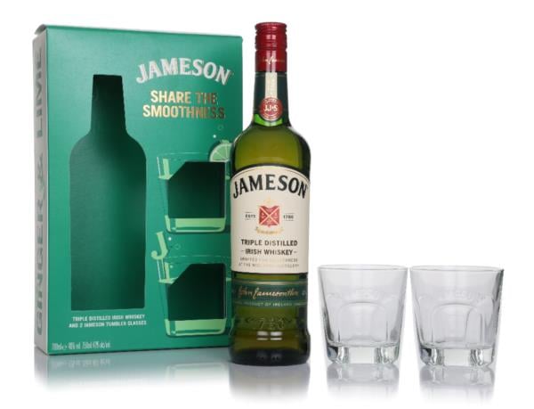 Jameson Gift Set with 2x Glasses Blended Whiskey