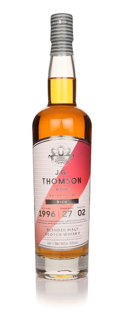 J.G. Thomson 27 Year Old 1996 Rich Blended Malt Blended Whisky