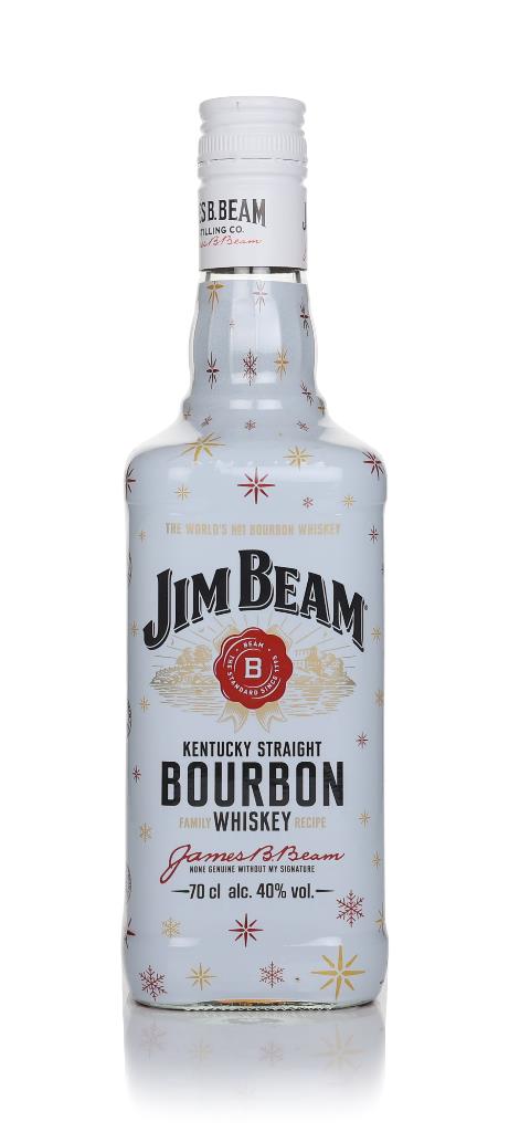 Jim Beam White Label Christmas Wrap Bourbon Whiskey