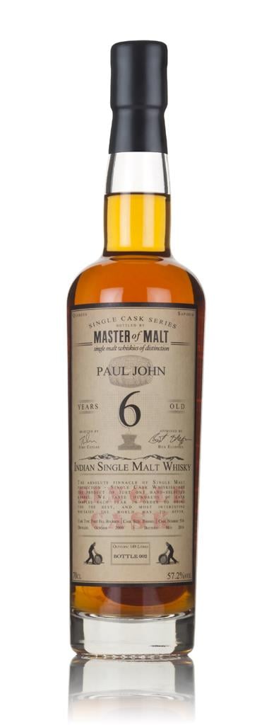 Paul John 6 Year Old 2009 (cask 534) - Single Cask (Master of Malt) Single Malt Whisky Paul John 6 Year Old 2009 (cask 534) - Single Cask (Master of Malt) Single Malt Whisky