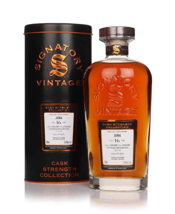 Jura 16 Year Old 2009 (cask 16) - Cask Strength Collection (Signatory) Single Malt Whisky