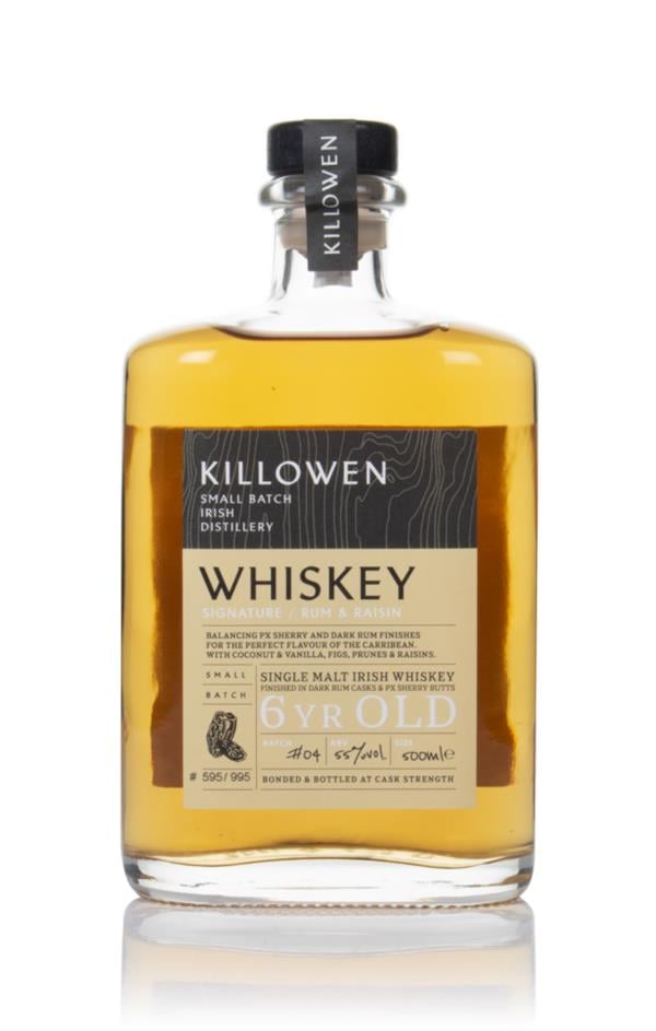 Killowen Whiskey 6 Year Old  Signature Rum & Raisin Single Malt Whiskey