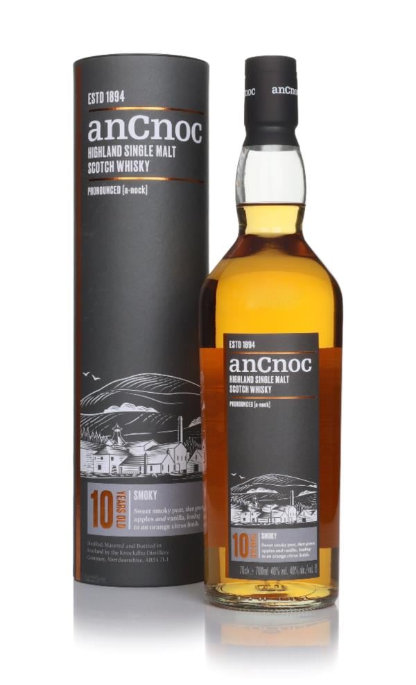 anCnoc 10 Year Old Peated Single Malt Whisky