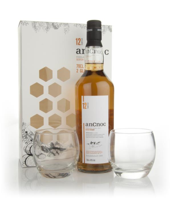 anCnoc 12 Year Old with 2 Glasses Gift Pack Single Malt Whisky