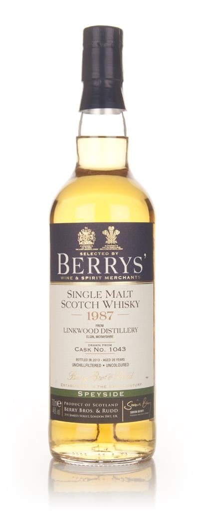 Linkwood 26 Year Old 1987 (cask 1043) - (Berry Bros. & Rudd) Single Malt Whisky