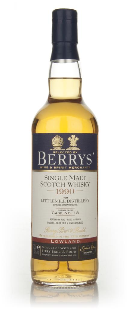 Littlemill 21 Year Old 1990 (cask 18) (Berry Bros. & Rudd) Single Malt Whisky