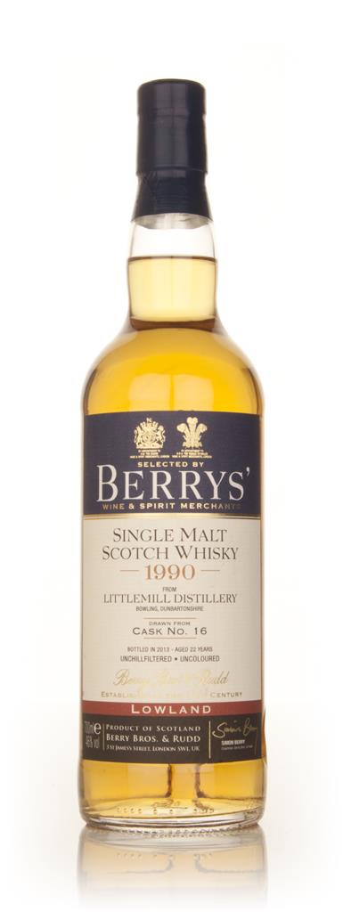 Littlemill 22 Year Old 1990 (cask 16) (Berry Bros. & Rudd) Single Malt Whisky