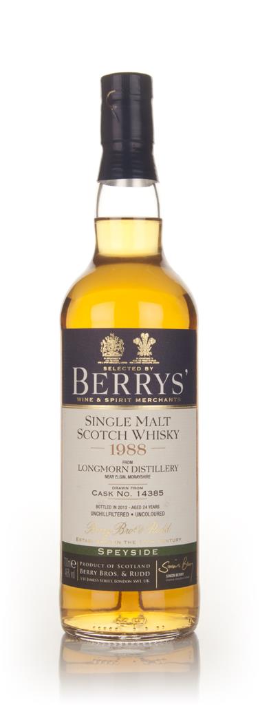 Longmorn 24 Year Old 1988 (cask 14385) - (Berry Bros. & Rudd) Single Malt Whisky