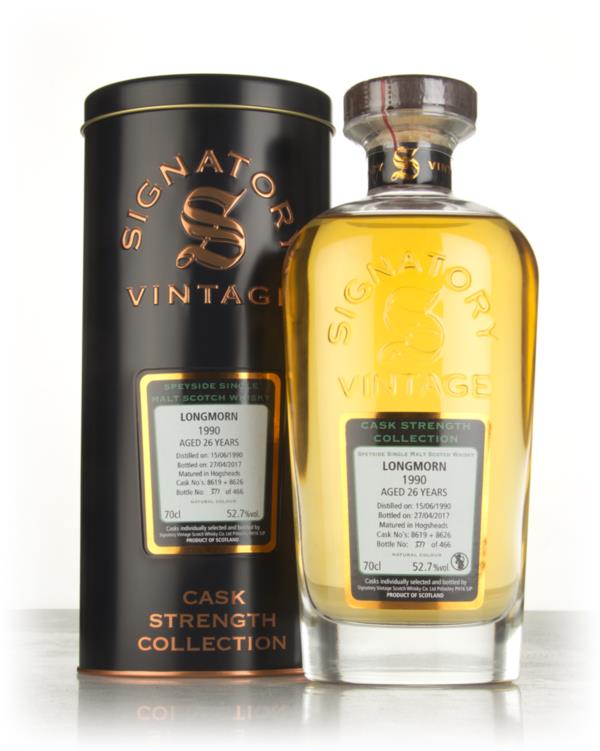 Longmorn 26 Year Old 1990 (casks 8619 & 8626) - Cask Strength Collecti Single Malt Whisky