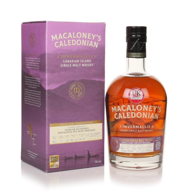 Macaloneys Caledonian (cask 72) - Invermallie Red Wine Barrique 3cl S Single Malt Whisky 3cl Sample