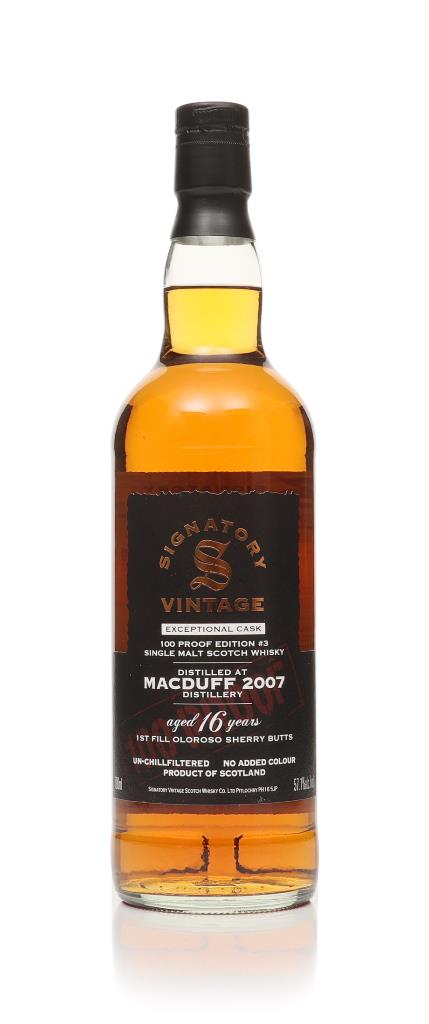 Macduff 16 Year Old 2007 Exceptional Cask - 100 Proof Edition #3 (Sign Single Malt Whisky
