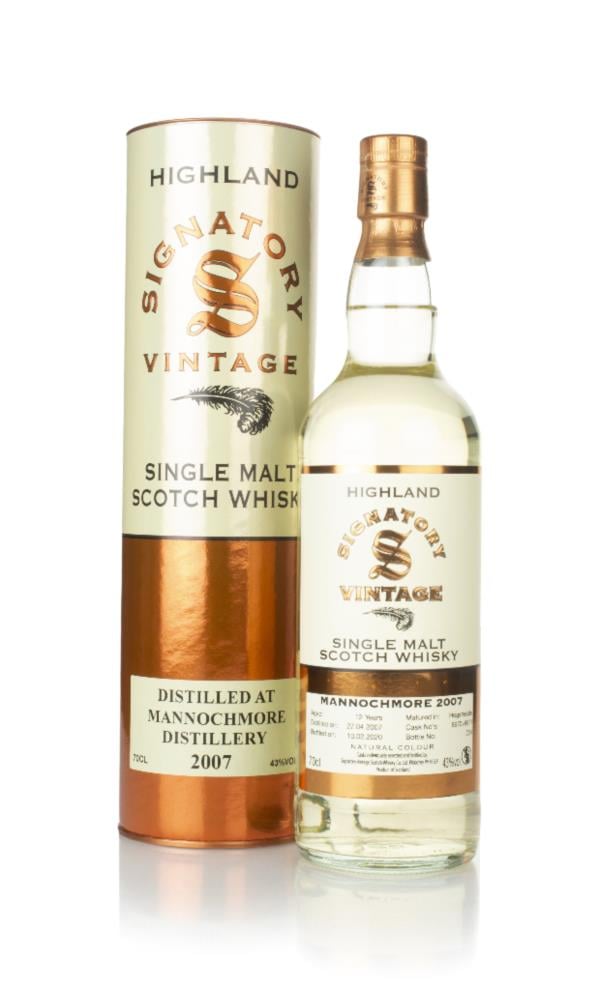 Mannochmore 12 Year Old 2007 (casks 6670 & 6671) - Signatory Single Malt Whisky