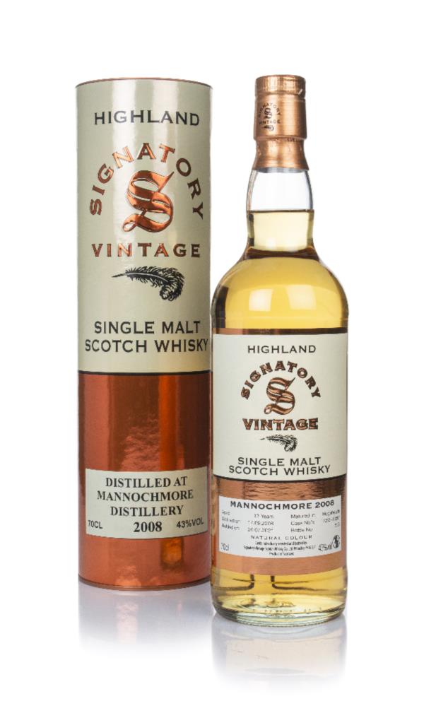 Mannochmore 12 Year Old 2008 (casks 12253 & 12257) - Signatory Single Malt Whisky