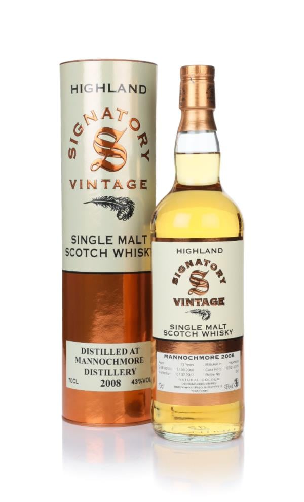 Mannochmore 13 Year Old 2008 (casks 12252 & 12259) - Signatory Single Malt Whisky