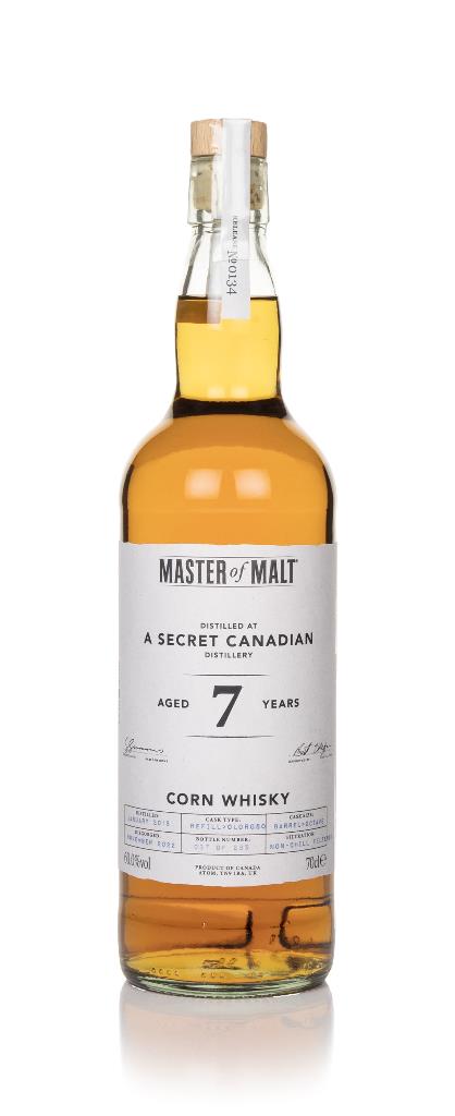 Secret Canadian Distillery 7 Year Old 2015 (Master of Malt) Corn Whisky