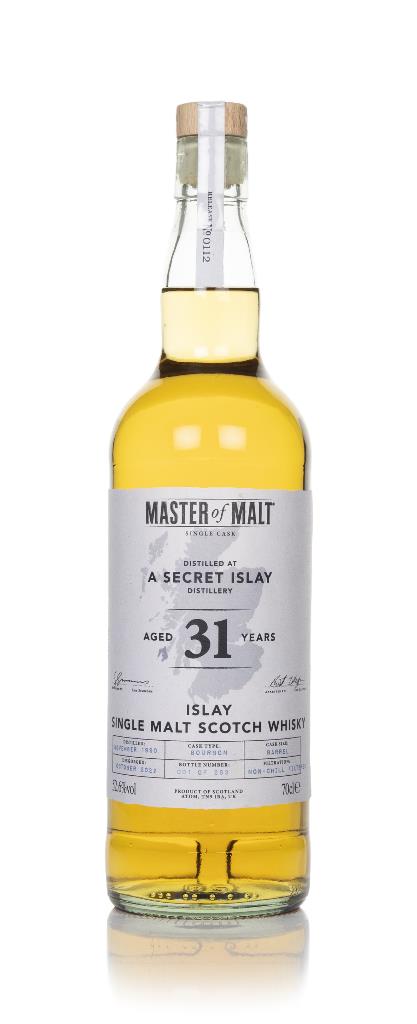 Secret Islay Distillery 31 Year Old 1990 Single Cask (Master of Malt) Single Malt Whisky