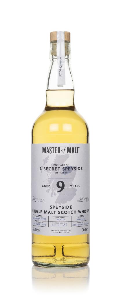A Secret Speyside 9 Year Old 2009 (Master of Malt) Single Malt Whisky
