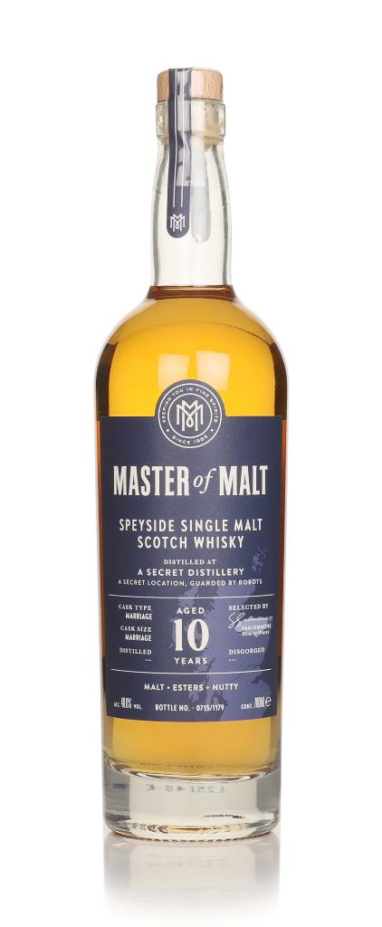 Master Of Malt A Secret Speyside Distillery 10 Year Old (Master Of Malt) Single Malt Whisky