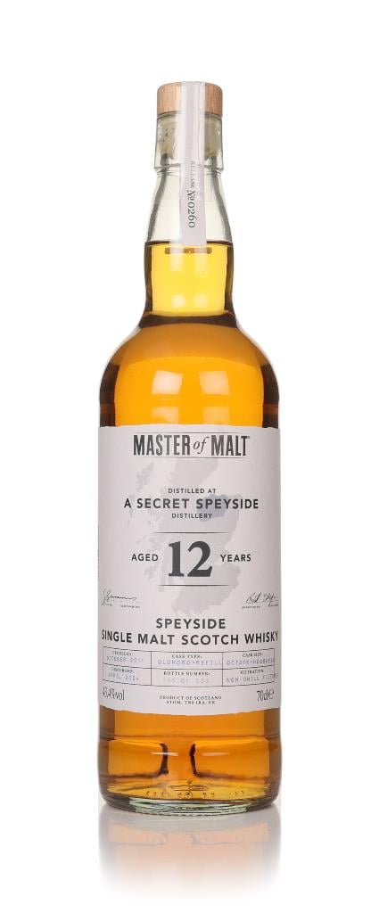 A Secret Speyside Distillery 12 Year Old 2011 (Master of Malt) Single Malt Whisky