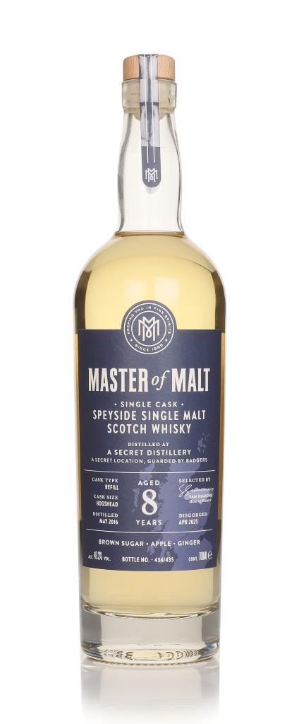 A Secret Speyside Distillery 8 Year Old 2016 Single Cask (Master of Ma Single Malt Whisky