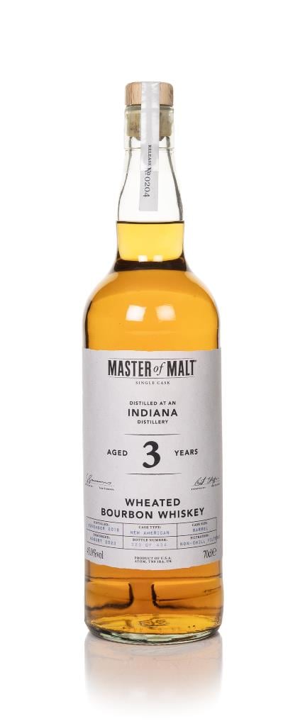 Indiana Wheated Bourbon 3 Year Old 2019 Single Cask (Master of Malt) Bourbon Whisky
