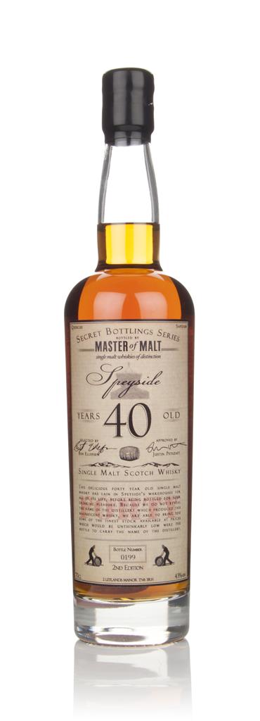 Master of Malt 40 Year Old Speyside (2nd Edition) Single Malt Whisky