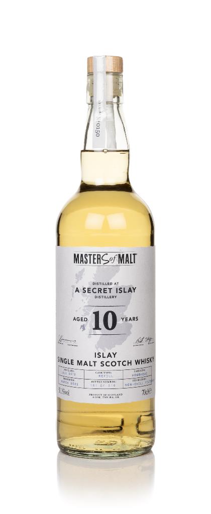 Secret Islay Distillery 10 Year Old 2012 (Masters of Malt) Single Malt Whisky
