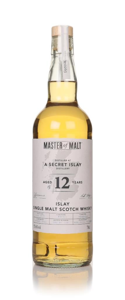 Secret Islay Distillery 12 Year Old 2012 (Master of Malt) Single Malt Whisky