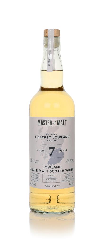 Secret Lowland Distillery 7 Year Old (Master of Malt) Single Malt Whisky