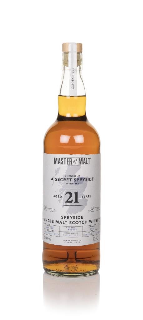 Secret Speyside Distillery 21 Year Old 1997 (Master of Malt) Single Malt Whisky