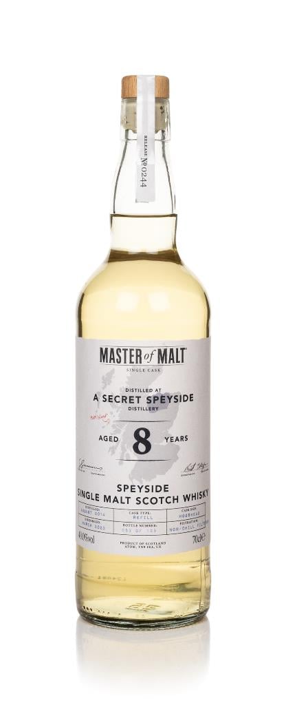 Secret Speyside Distillery 8 Year Old 2014 Single Cask (Master of Malt Single Malt Whisky