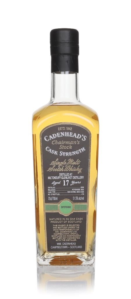 Miltonduff 17 Year Old 2008 - Cadenheads Chairmans Stock Single Malt Whisky Miltonduff 17 Year Old 2008 - Cadenheads Chairmans Stock Single Malt Whisky