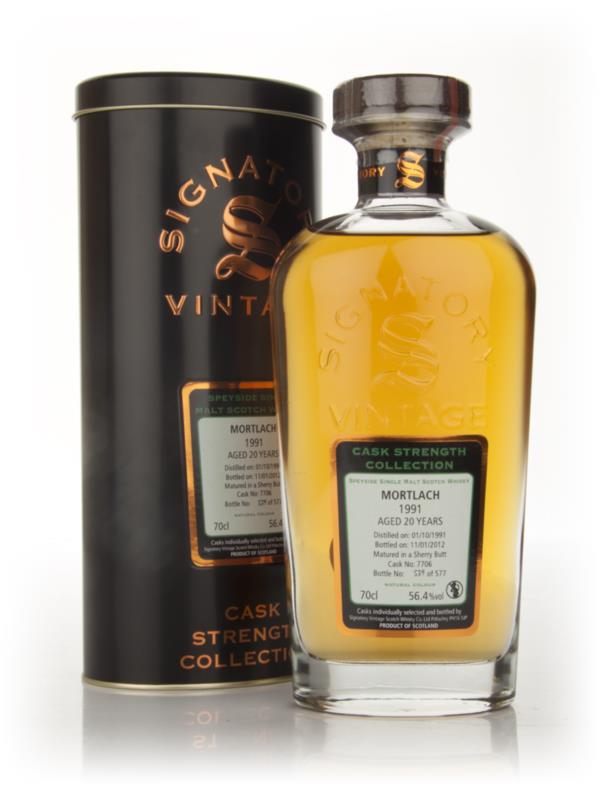 Mortlach 20 Year Old 1991 - Cask Strength Collection (Signatory) Single Malt Whisky