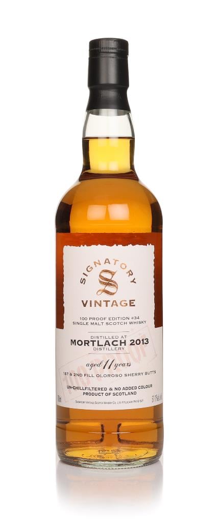 Mortlach 11 Year Old 2013 - 100 Proof Edition #34 (Signatory) Single Malt Whisky