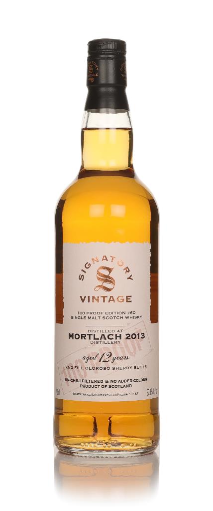 Mortlach 12 Year Old 2013 - 100 Proof Edition #60 (Signatory) Single Malt Whisky