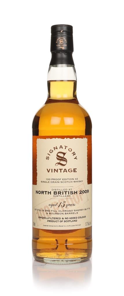 North British 15 Year Old 2009 - 100 Proof Grain Edition #2 (Signatory Grain Whisky North British 15 Year Old 2009 - 100 Proof Grain Edition #2 (Signatory Grain Whisky