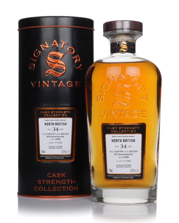North British 34 Year Old 1991 Cask Strength Single Grain Scotch Whisky 70cl