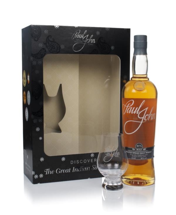 Paul John Bold Gift Pack with Glass Single Malt Whisky