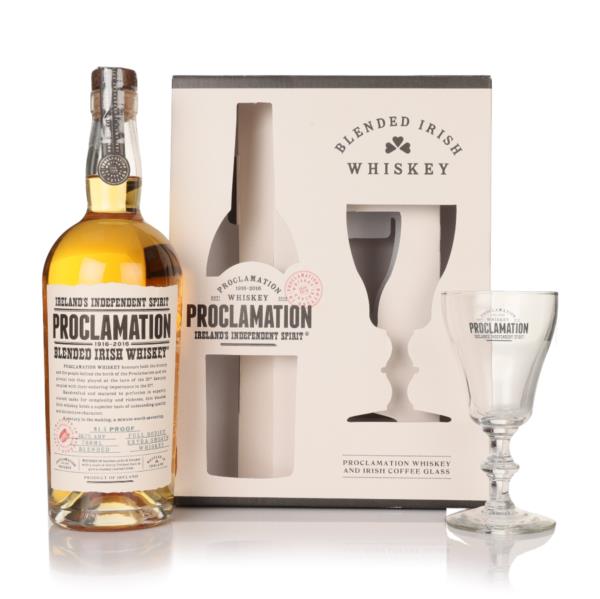Proclamation Whiskey Gift Pack with Irish Coffee Glass Blended Whiskey