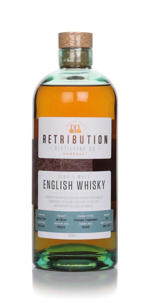 Retribution 3 Year Old (cask W006) - Oloroso Cask Single Malt Whisky