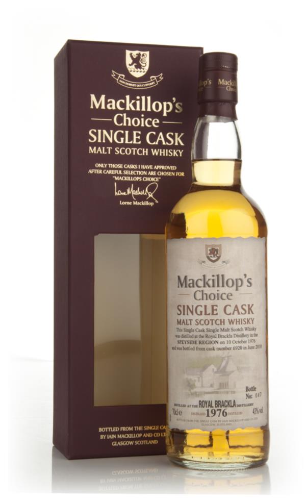 Royal Brackla 33 Year Old 1976 (cask 6920) - Mackillop's Choice Single Malt Whisky